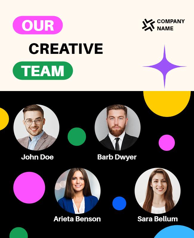 Creative Team Introduction Flyer Template