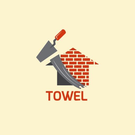 Creative Trowel and Brick Design for Construction Business Logo Template