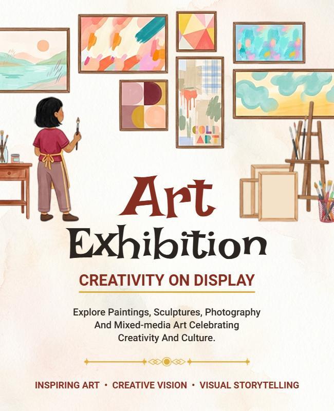 Creative Vision Art Exhibition Poster Template