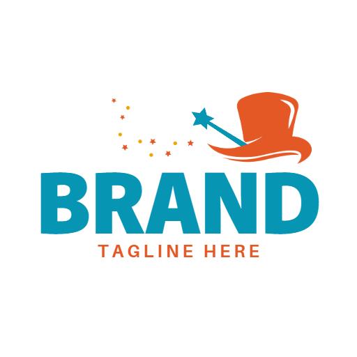 Creative Wizard Hat Design Enhancing Magical Branding Logo Template