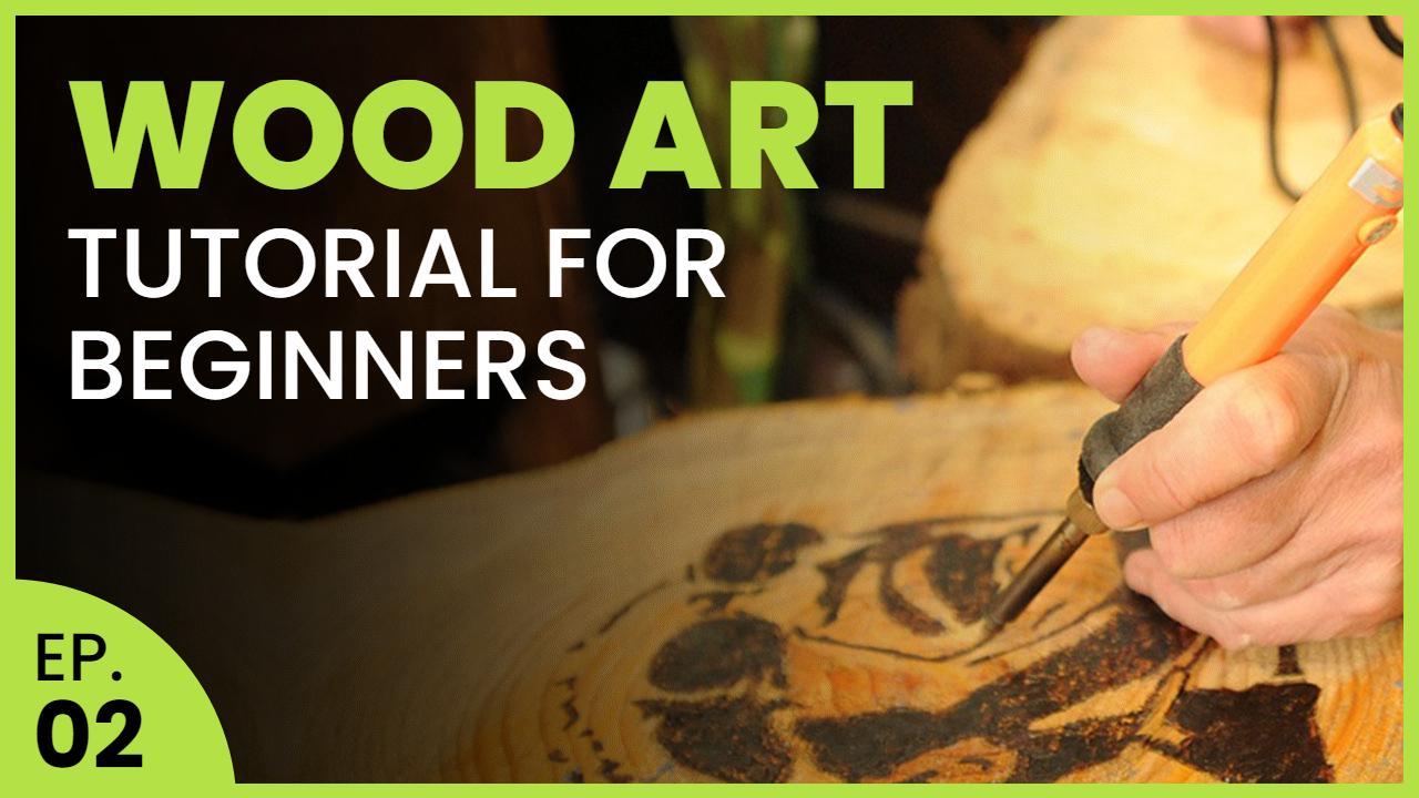 Creative Wood Art Techniques Tutorial YouTube Thumbnail Template