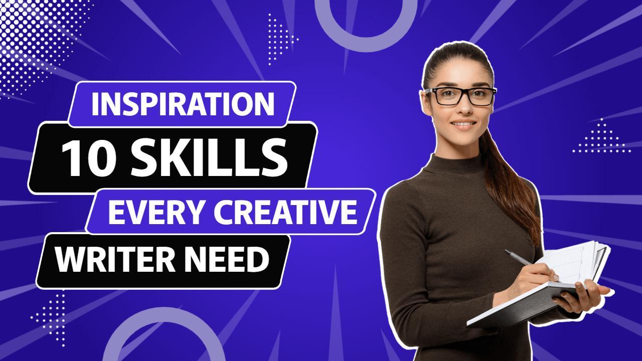 Creative Writing Skills Inspiration Trending YouTube Thumbnail Template