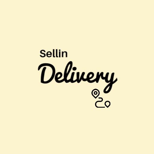 Creative Yellow Typography Design for Delivery Services Logo Template