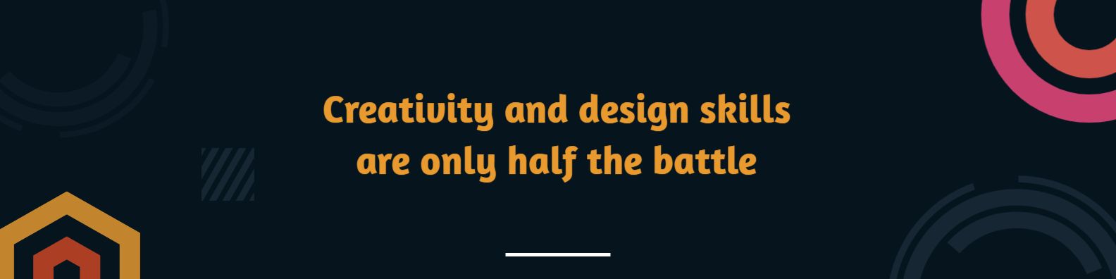 Creativity and Design Skills in Dark Theme Professional LinkedIn Banner Template