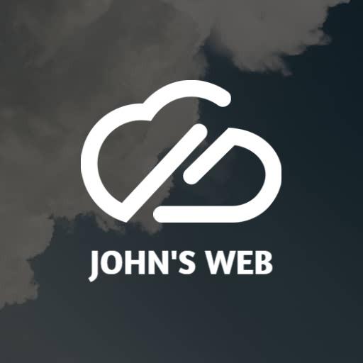 Crisp White Cloud Design Centered on Digital Website Logo Template
