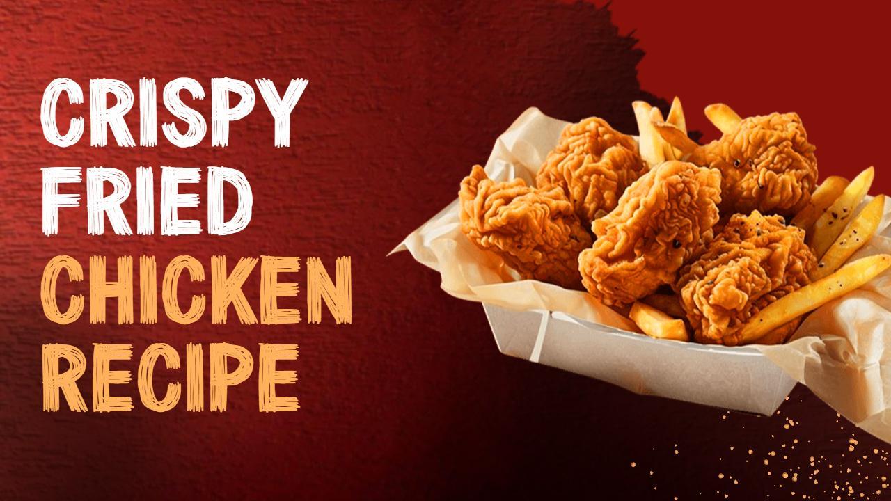 Crispy Fried Chicken Recipe Cooking Channel YouTube Thumbnail Template