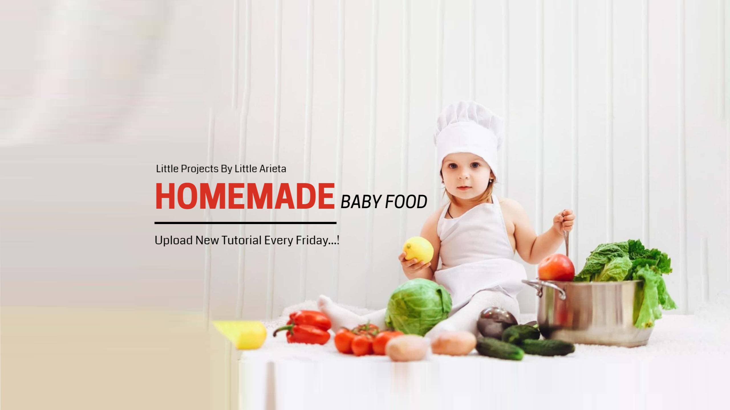 Culinary Adventures in Homemade Baby Food YouTube Banner Template