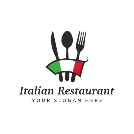 Culinary Delight with Italian Cuisine and Heritage Theme Logo Template