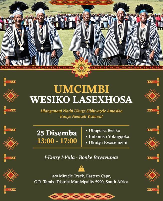 Cultural Celebration Traditional Ceremony Poster Template