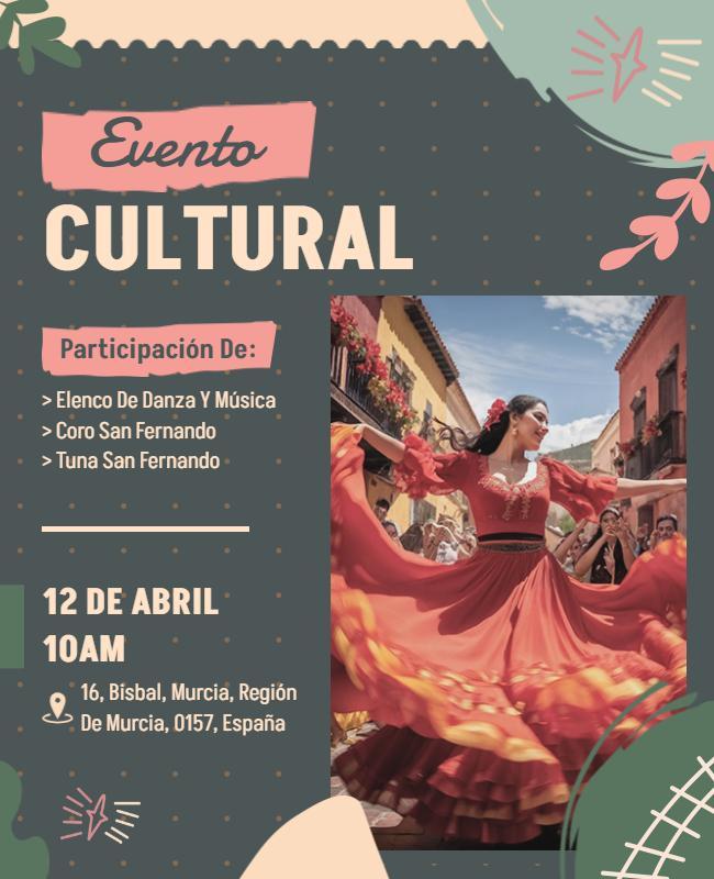 Cultural Dance Performance Event Flyer Template