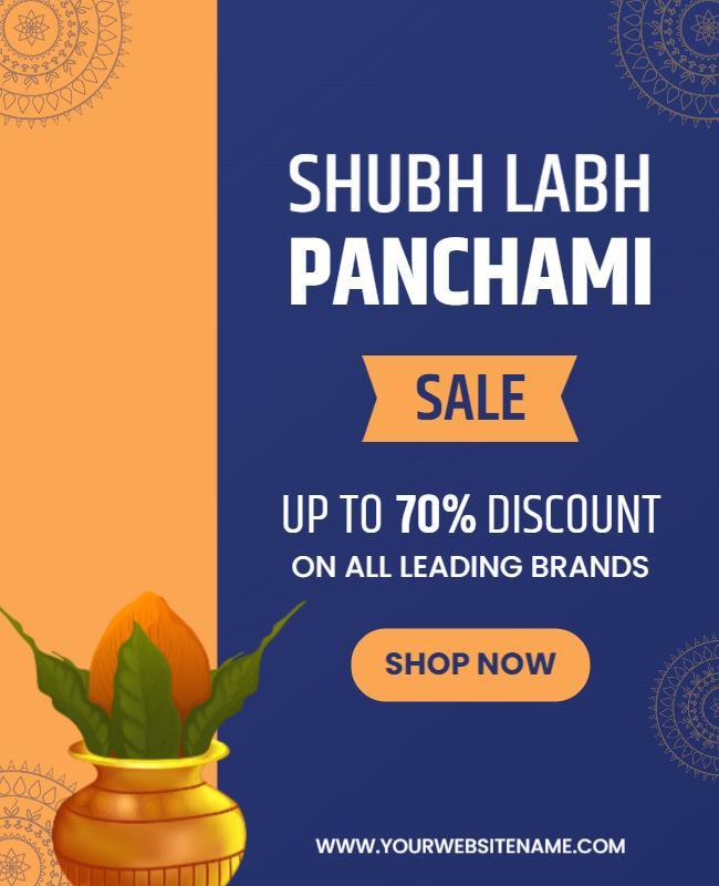 Cultural Festival Sale with Discount Offers Poster Template