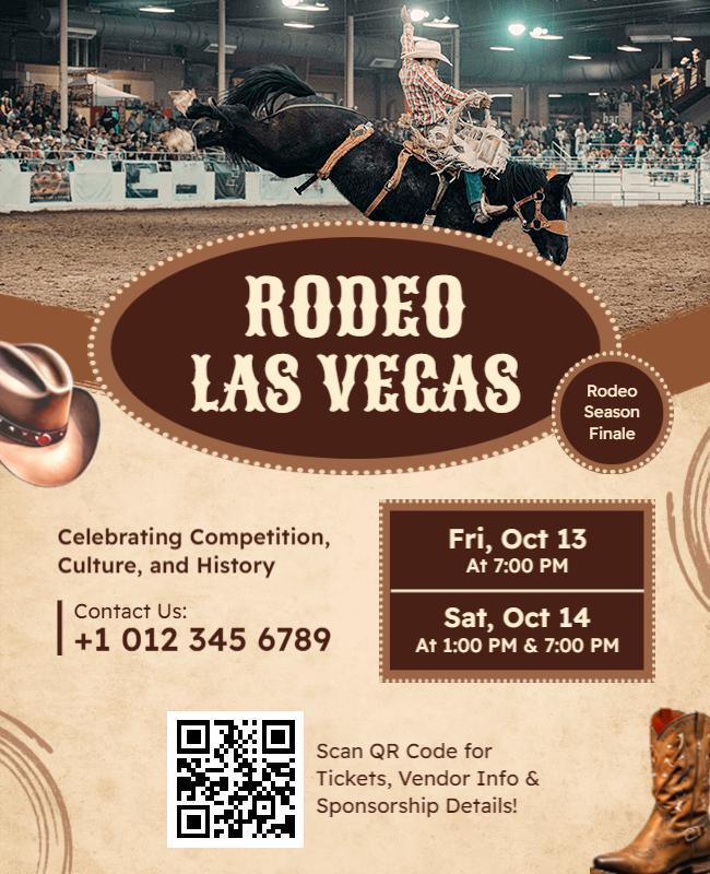 Cultural Rodeo Festival in Las Vegas Flyer Template