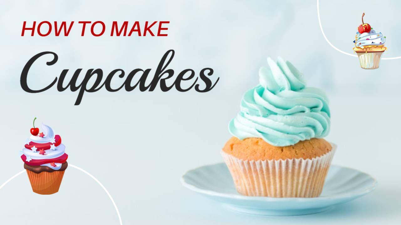 Cupcake Decoration Tutorial Trending YouTube Thumbnail Template