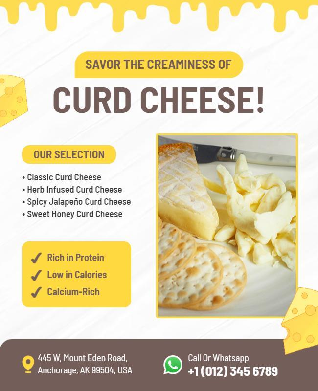 Curd Cheese Tasting Event Flyer Template