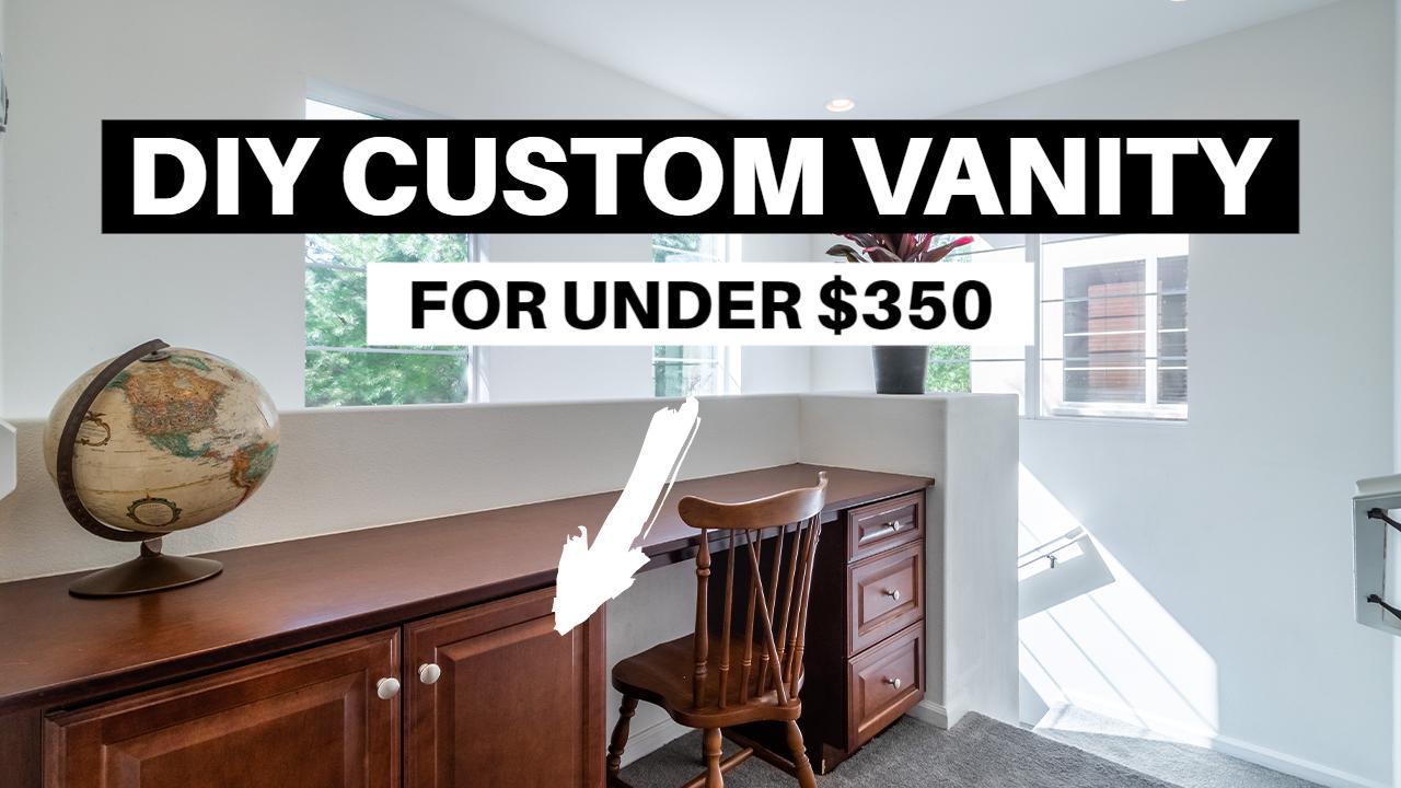 Custom Vanity Build Under Budget DIY YouTube Thumbnail Template