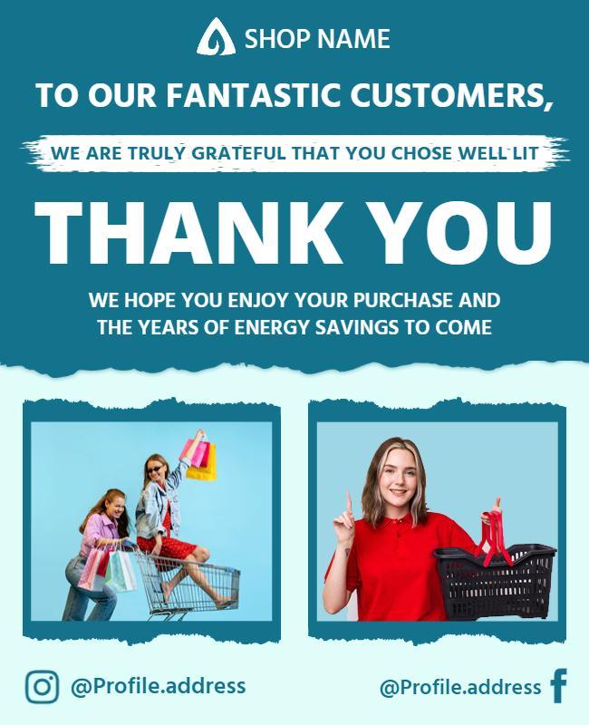 Customer Appreciation and Thank You Flyer Template