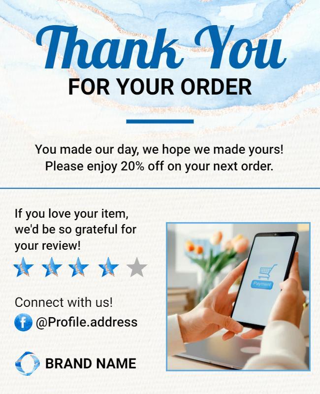 Customer Appreciation Discount Offer Flyer Template