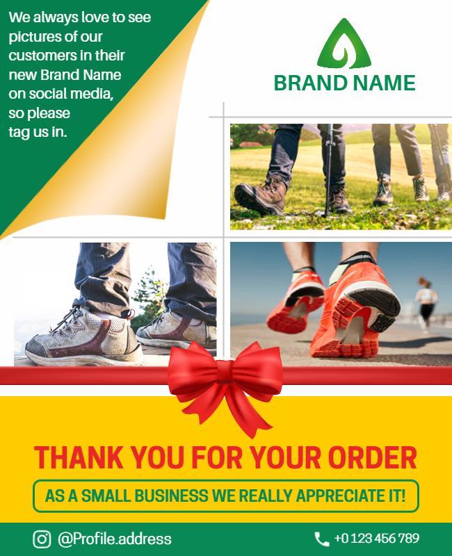 Customer Appreciation Shoe Brand Flyer Template