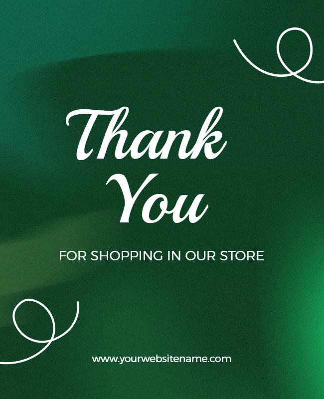 Customer Appreciation Store Thank You Flyer Template