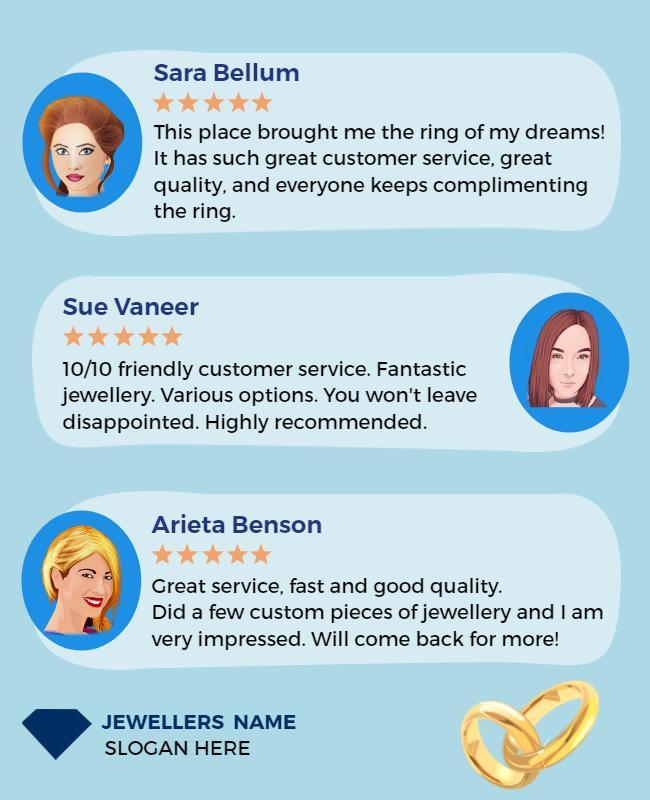 Customer Reviews for Jewelry Store Flyer Template