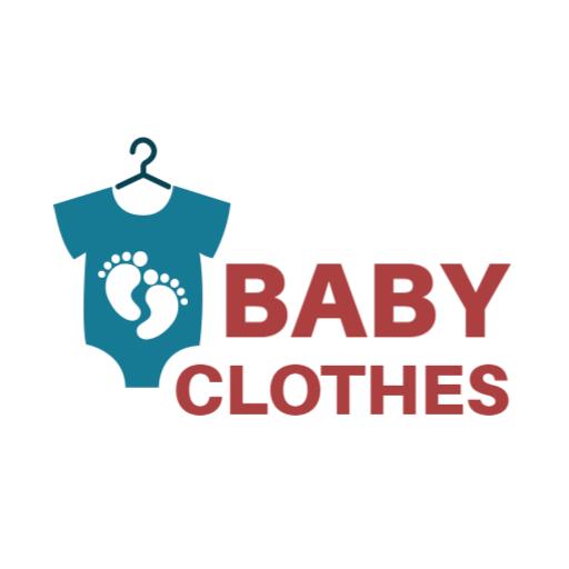 Cute Blue Baby Onesie Design for Adorable Clothing Brand Logo Template