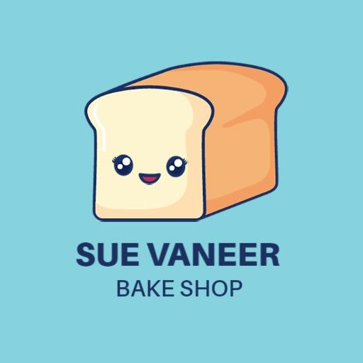 Cute Cartoon Bread Character for a Fun Bake Shop Logo Template