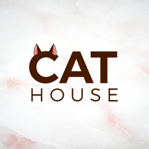 Cute Cat Ears Design Representing Cozy House Pets Logo Template