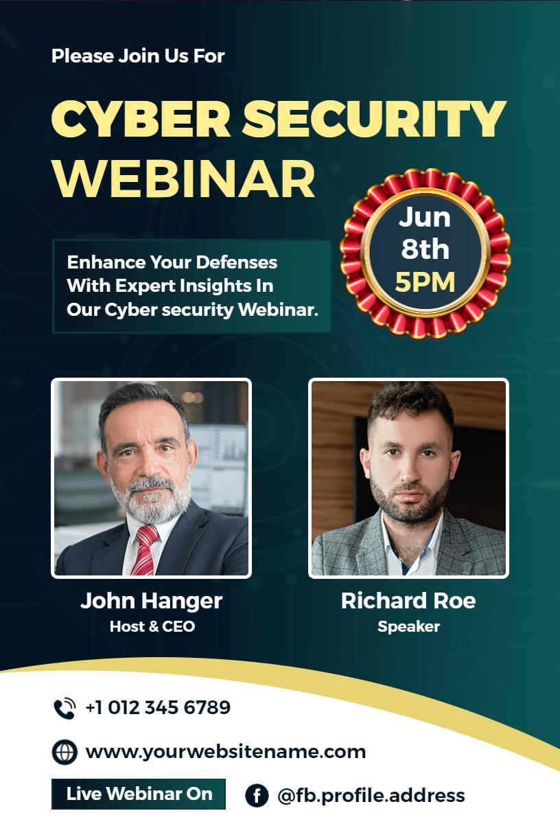 Cyber Security Insights Expert Webinar Invitation Template