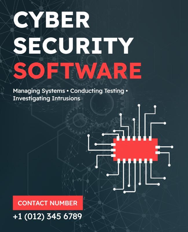 Cyber Security Solutions Flyer Template