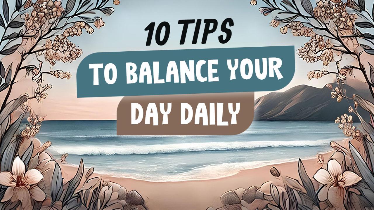 Daily Balance Tips Lifestyle Trending YouTube Thumbnail Template