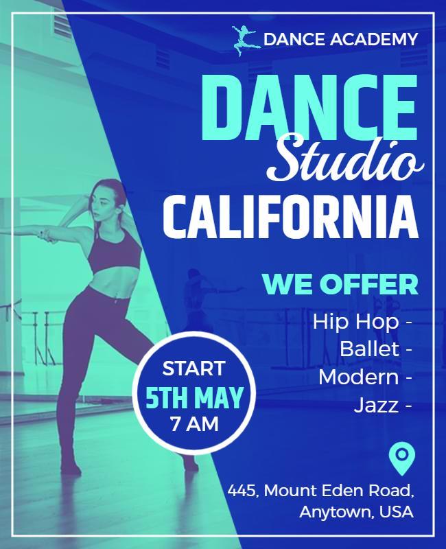 Dance Academy Classes Promotion Flyer Template