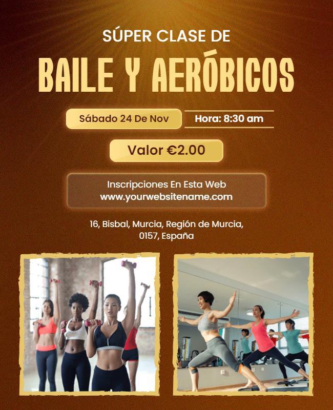 Dance and Aerobics Class Promotion Flyer Template