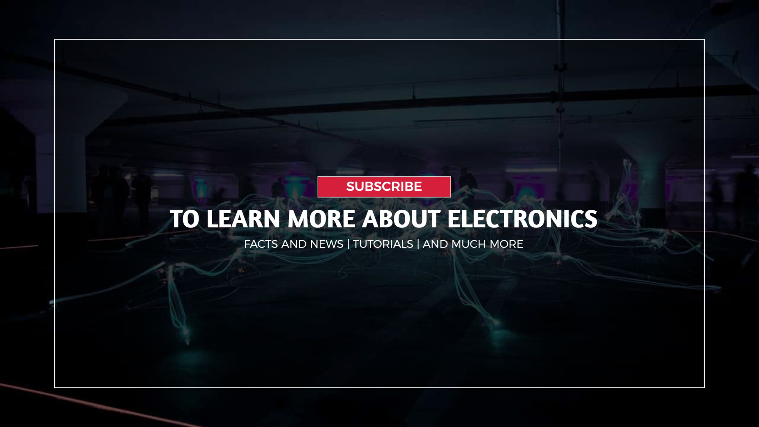 Dark Background with Neon Elements for YouTube Channel Banner Template