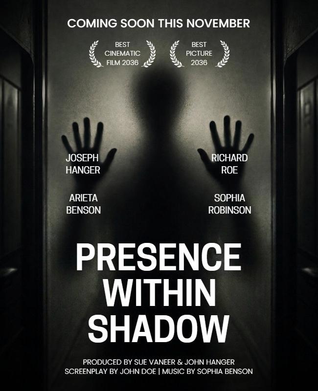 Dark Mystery Movie Poster Template