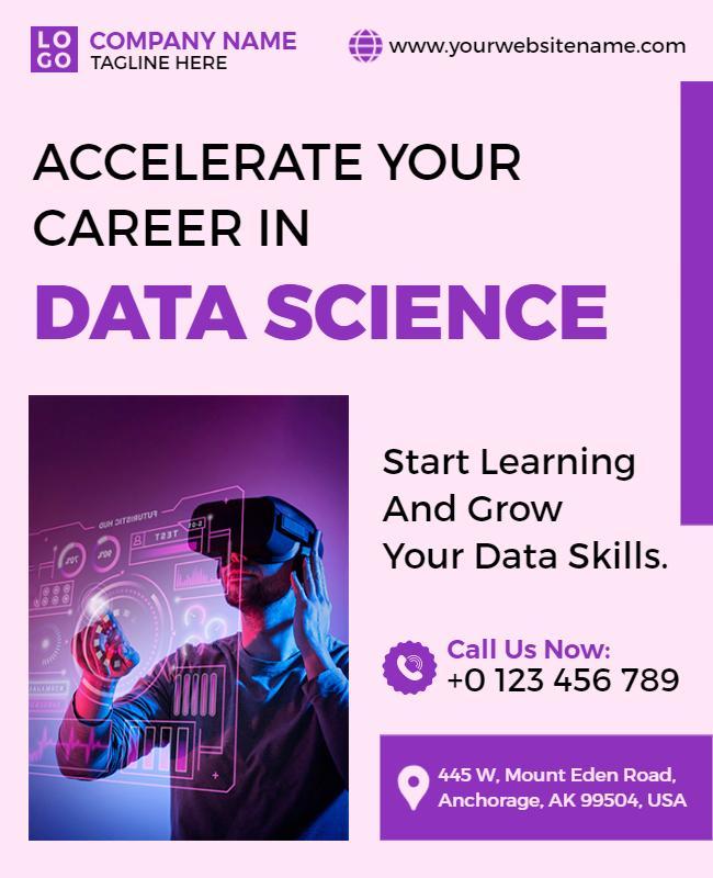 Data Science Career Development Flyer Template