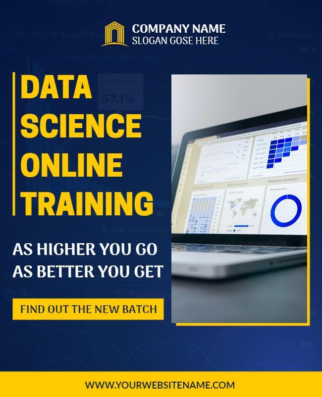 Data Science Online Training Promotion Flyer Template