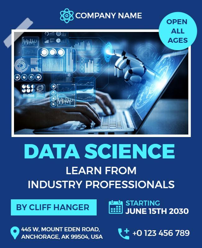 Data Science Workshop Promotional Flyer Template