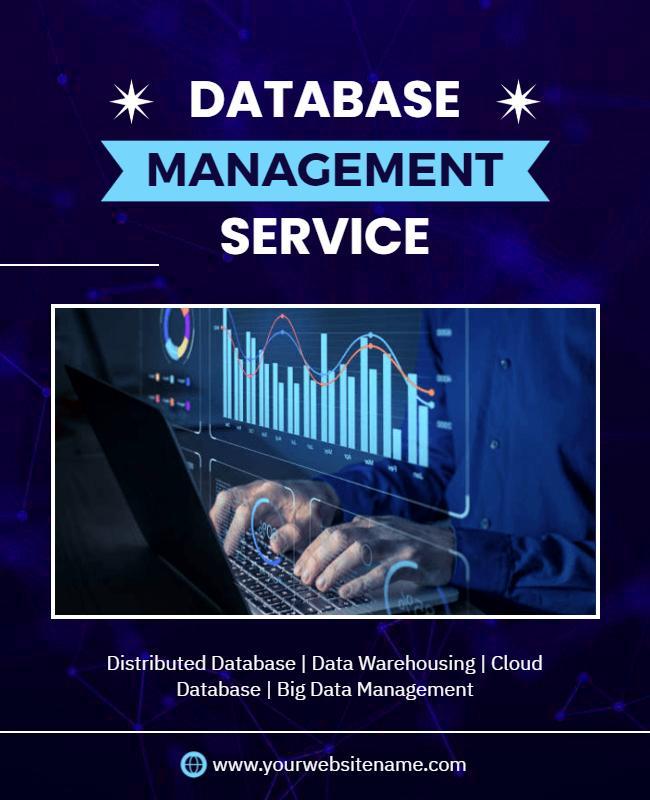 Database Management Service Promotion Flyer Template