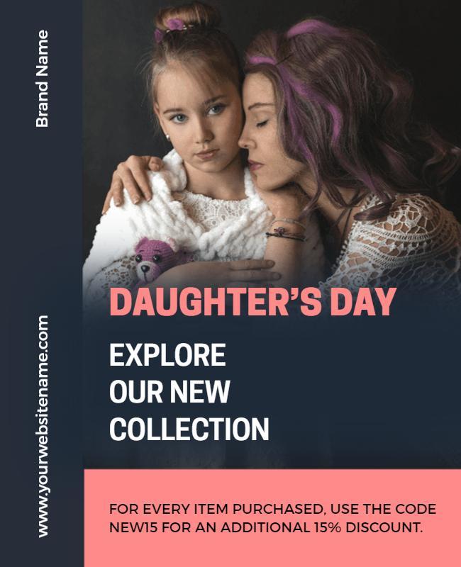 Daughters Day Promotion Collection Flyer Template