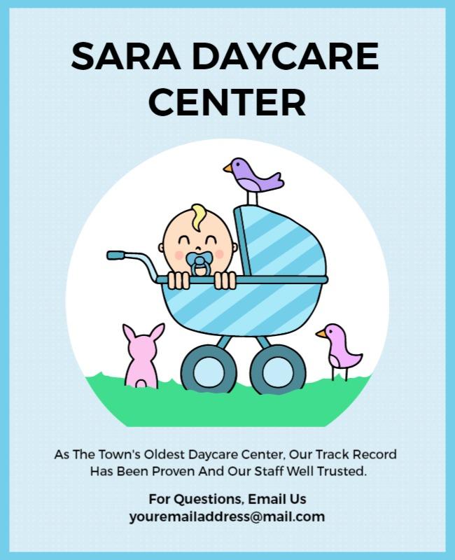 Daycare Center Advertisement Flyer Template