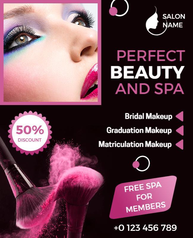 Deep Fir Spa Beauty Flyer Template