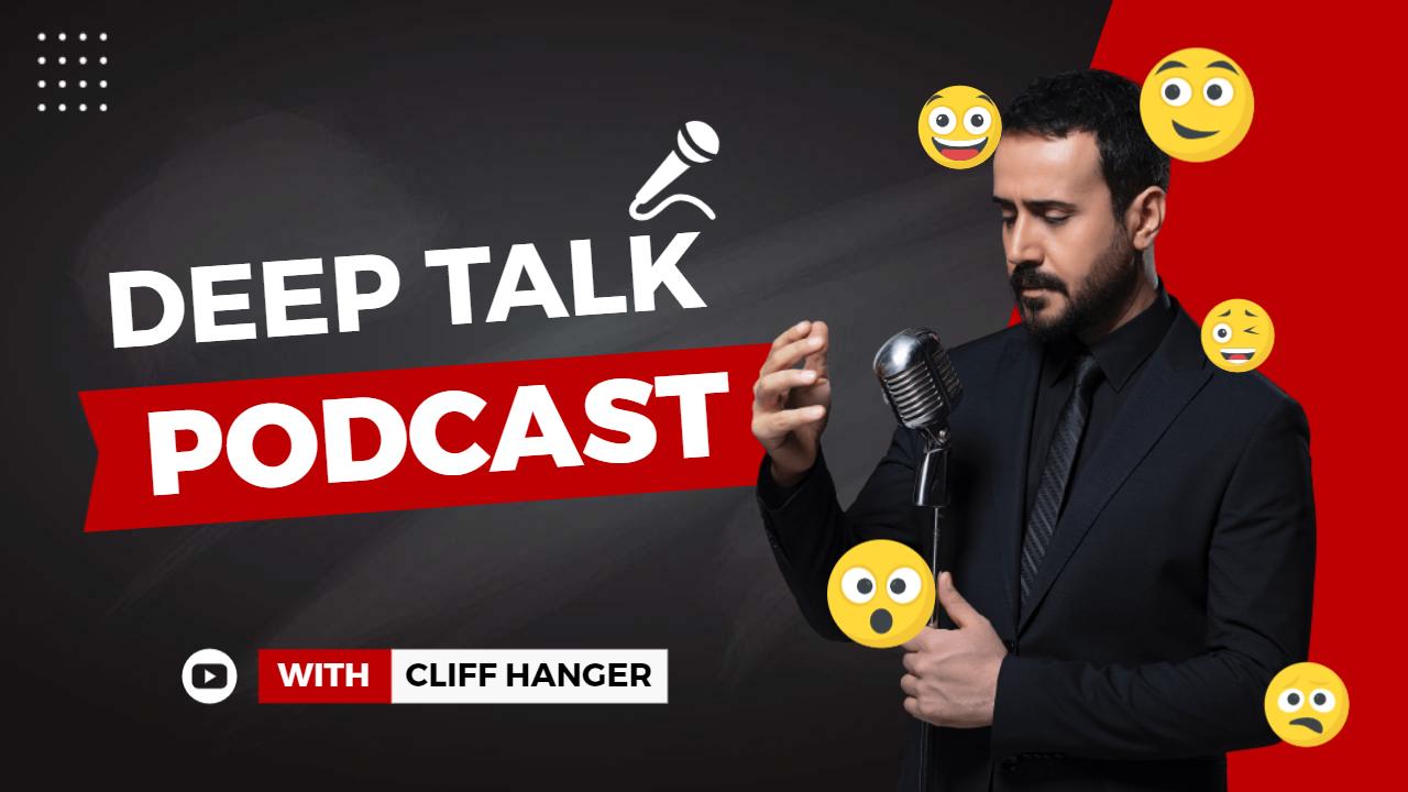 Deep Talk Emotional Conversation Podcast YouTube Thumbnail Template