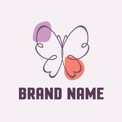 Delicate Butterfly Design Highlighting Feminine Aesthetics Logo Template