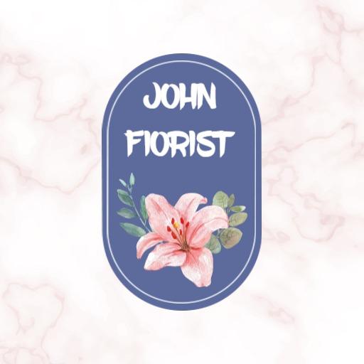 Delicate Pink Lily and Greenery for Floral Watercolor Logo Template