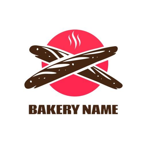 Delicious Artisan Breads with Warmth Emitting Bakery Logo Template