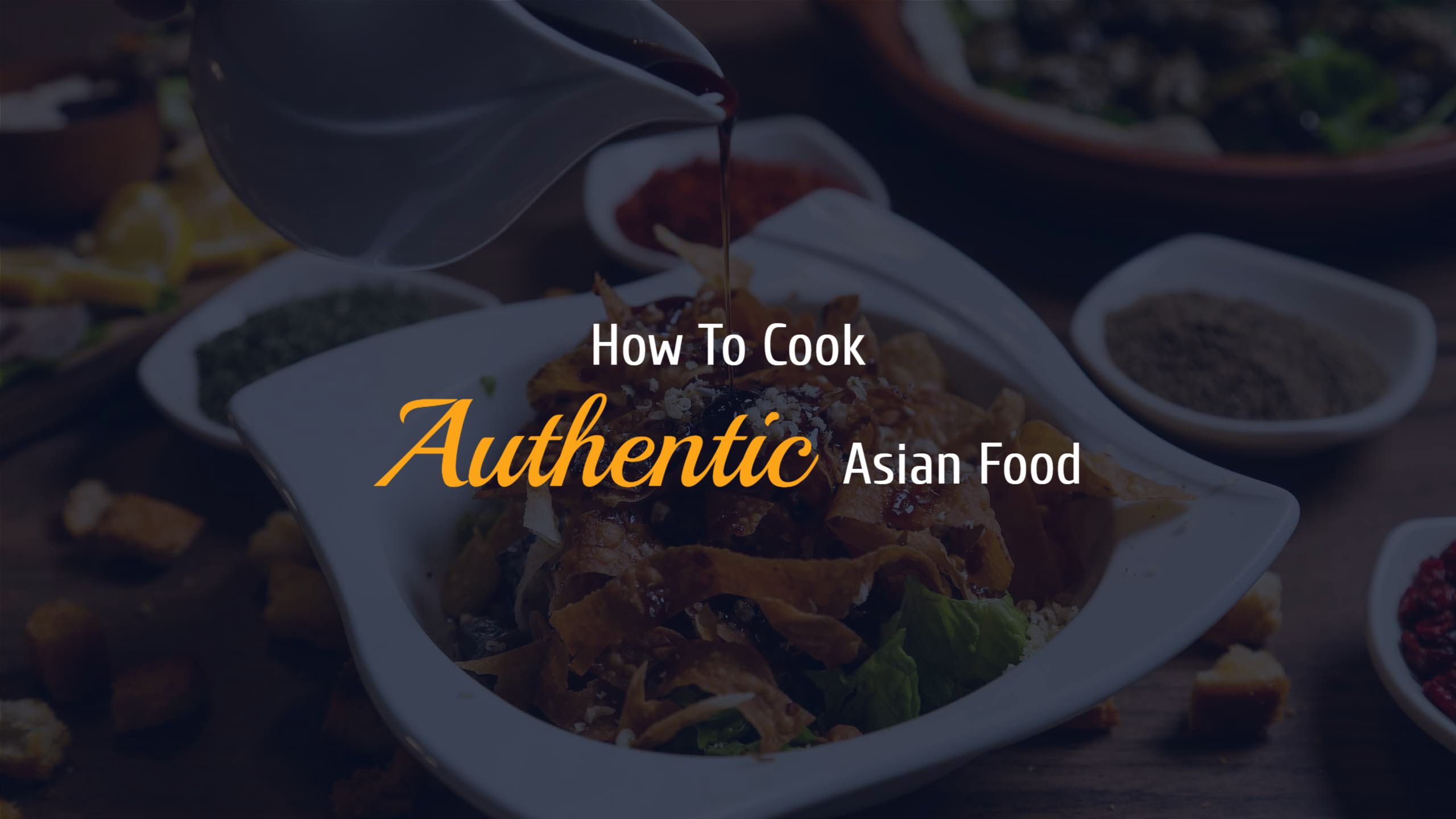 Delicious Asian Cuisine Techniques for YouTube Banner Template