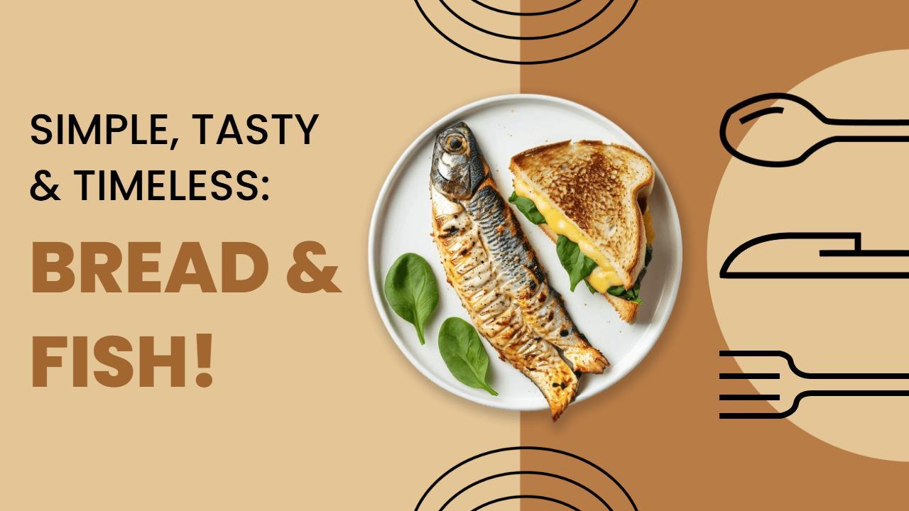 Delicious Bread and Fish Recipe YouTube Thumbnail Template