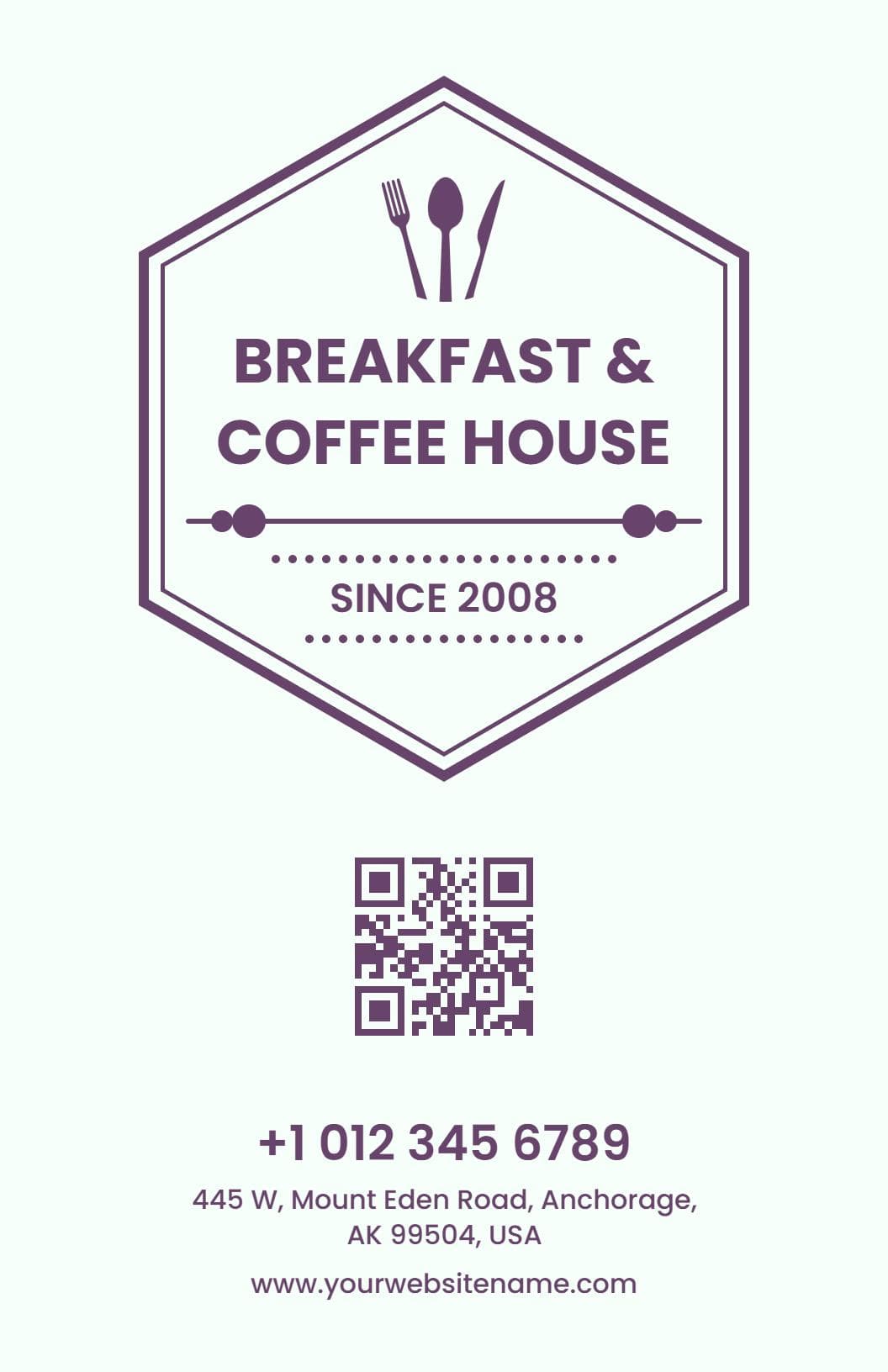 Delicious Breakfast Favorites Featuring Fluffy Pancakes Menu Template