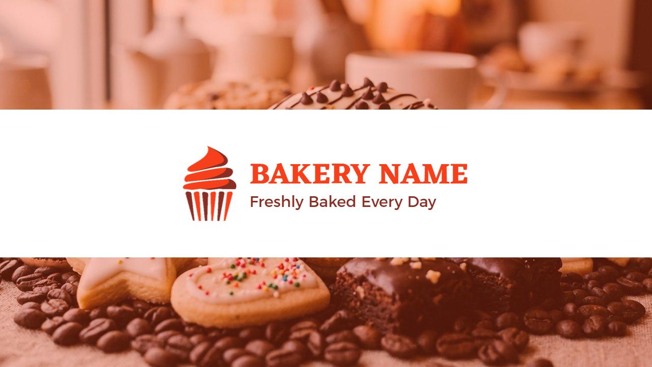 Delicious Brown Bakery Product Showcase Presentation Template