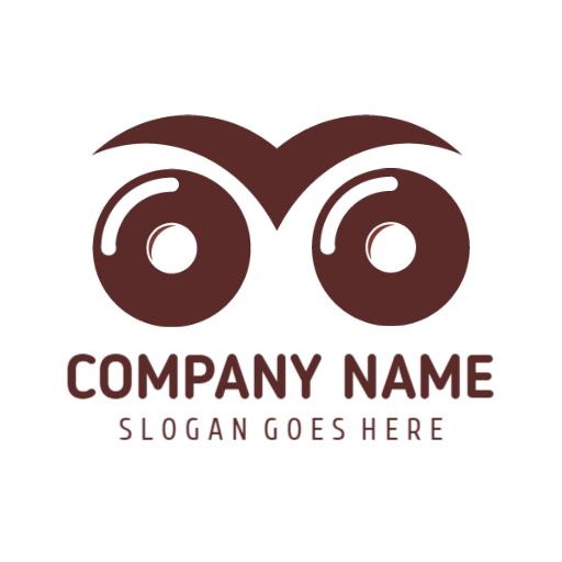 Delicious Brown Donut Design Representing Sweet Treats Logo Template